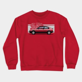 The iconic classic compact car designed by Giugiaro Crewneck Sweatshirt